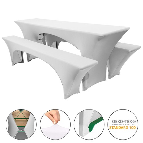 Stretchhusse weiß für 50cm