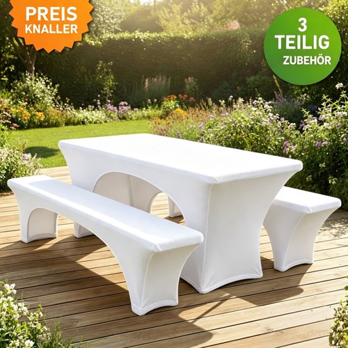 Stretch bierbankhussen set - bierbankhussen, 3